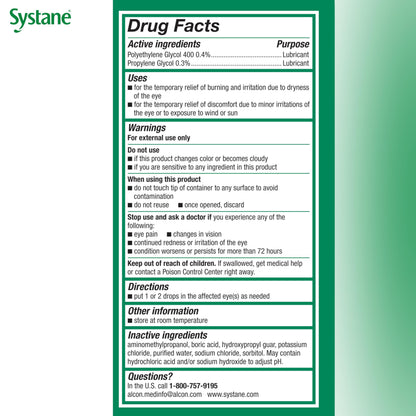 Systane Ultra Lubricant Eye Drops – 60 Count | Extended Protection & Fast Relief
