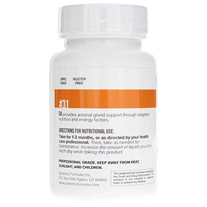 Systemic Formulas #31 Ga-Adrenal: Adrenal Support & pH Balance