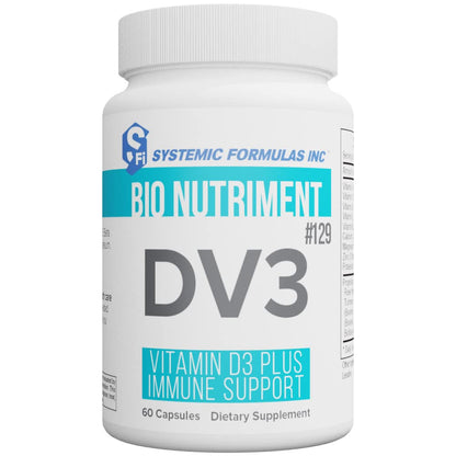 Systemic Formulas DV3 BioNutriment Vitamin D3 Plus Immune Support | Vitamin D3 + K2 Immune Support