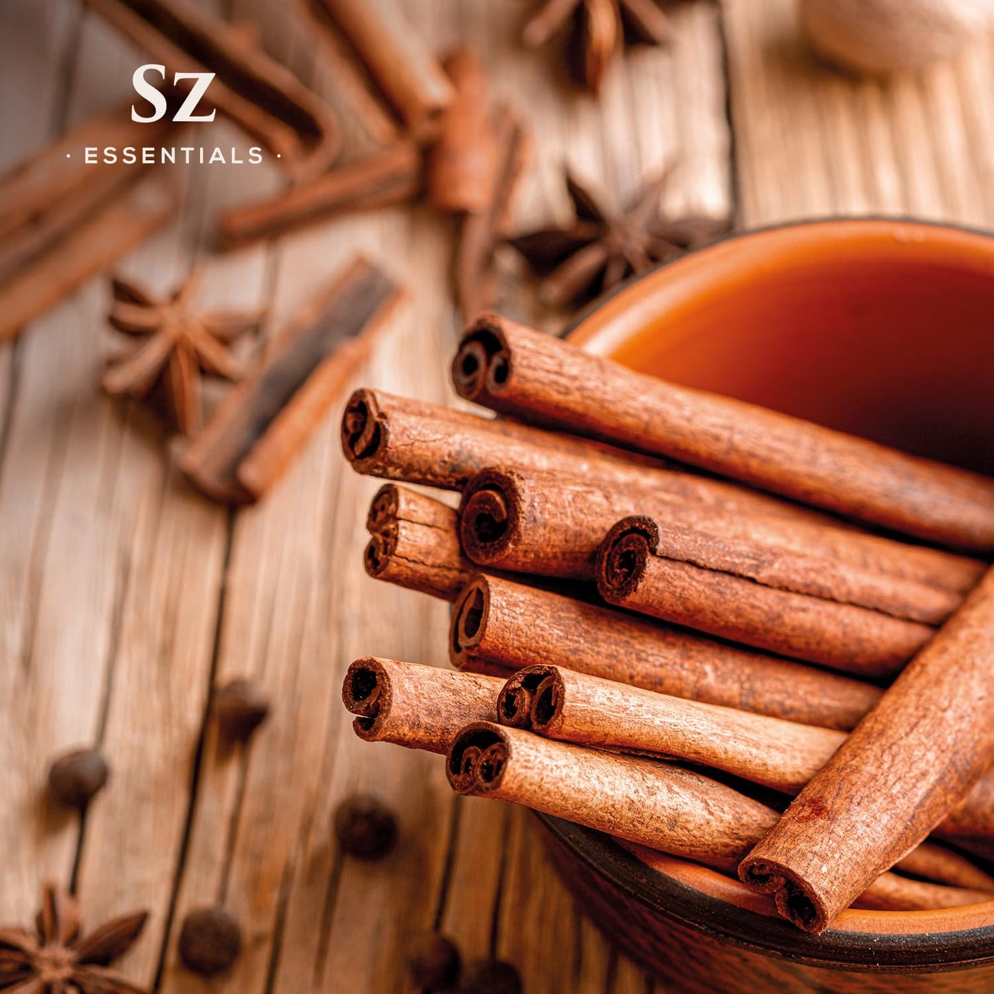 Sz Essentials Cinnamon Bark Essential Oil – 100% Pure & Undiluted (5mL) – Vietnamese Cinnamon, Therapeutic Grade for Aromatherapy
