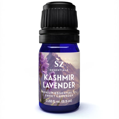 Sz Essentials Kashmir Lavender Essential Oil – 100% Pure & Undiluted (0.22 fl oz / 6.5 mL)