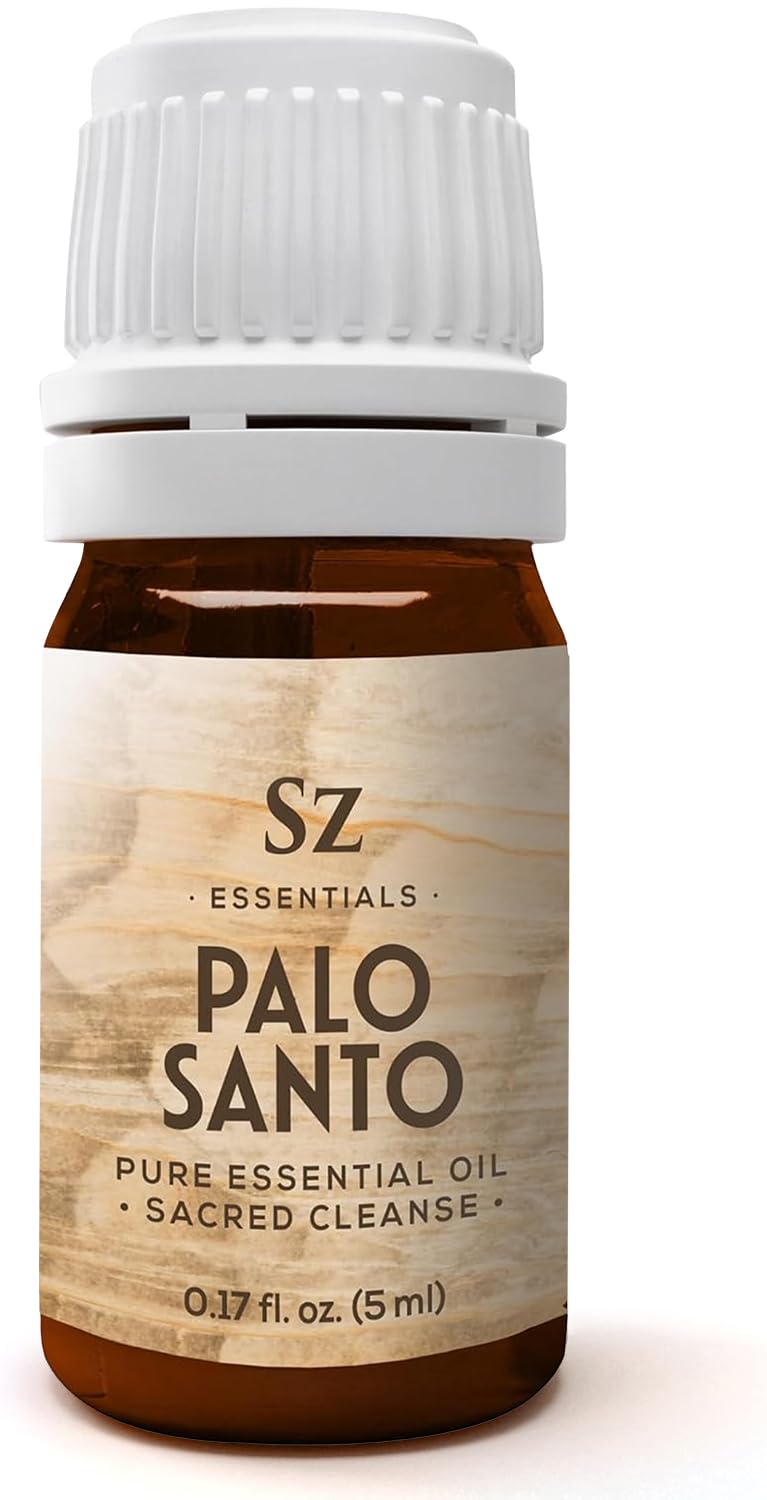 Sz Essentials Palo Santo Essential Oil – 100% Pure & Ethically Sourced (Peru, 5 mL)