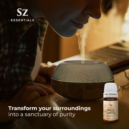 Sz Essentials Palo Santo Essential Oil – 100% Pure & Ethically Sourced (Peru, 5 mL)