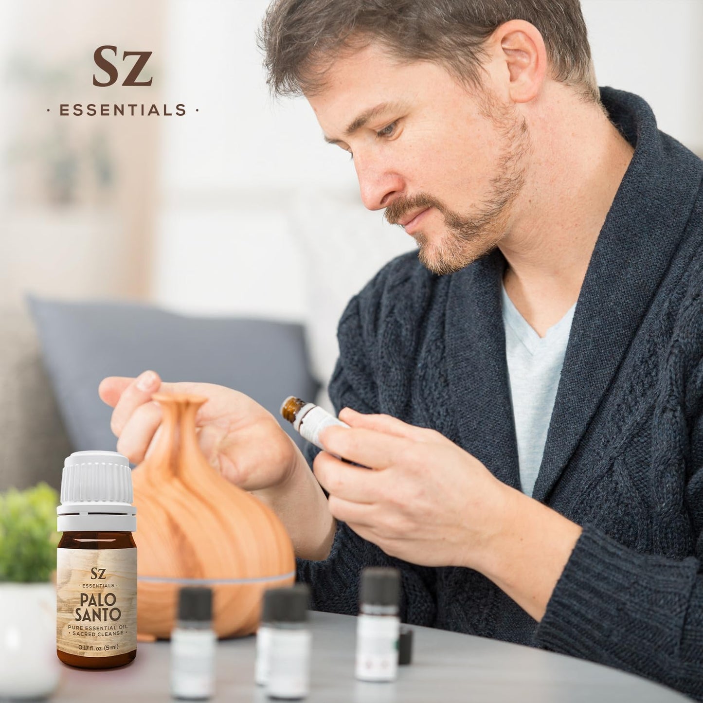 Sz Essentials Palo Santo Essential Oil – 100% Pure & Ethically Sourced (Peru, 5 mL)