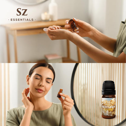 Sz Essentials Petitgrain Sur Fleurs Essential Oil – 100% Pure & Therapeutic Grade