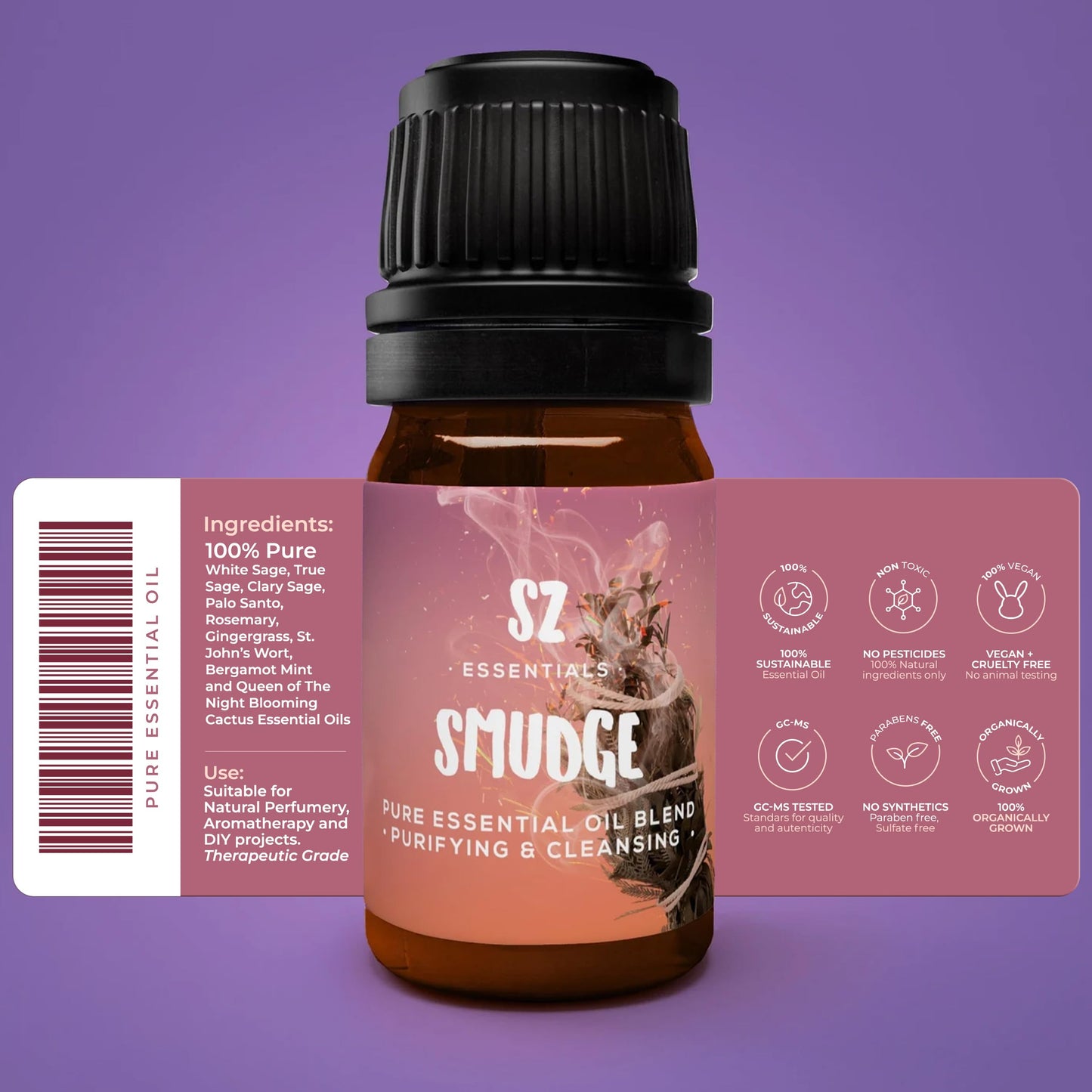 Sz Essentials Shamanic Smudge for Diffuser - Flameless 0.17oz