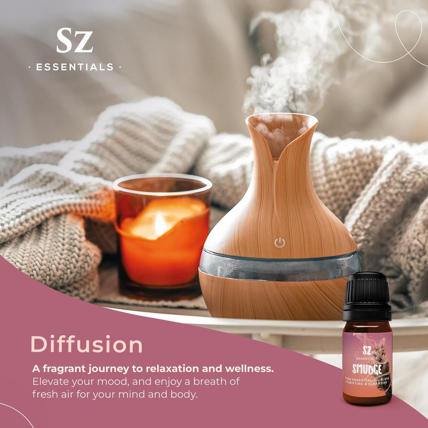 Sz Essentials Shamanic Smudge for Diffuser - Flameless 0.17oz