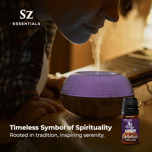 Sz Essentials 5-Year Aged Myrrh Essential Oil – Pure, Undiluted, Therapeutic Grade & Vegan