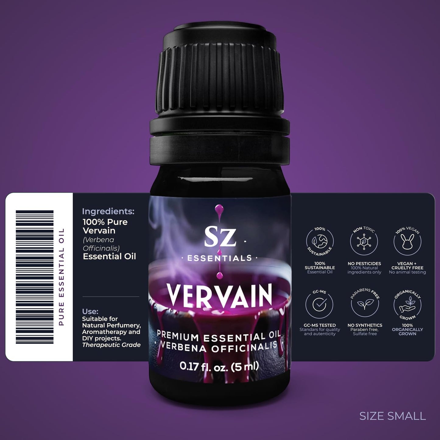 Sz Essentials Vervain Oil | Vegan, Spiritual Protection & Magick