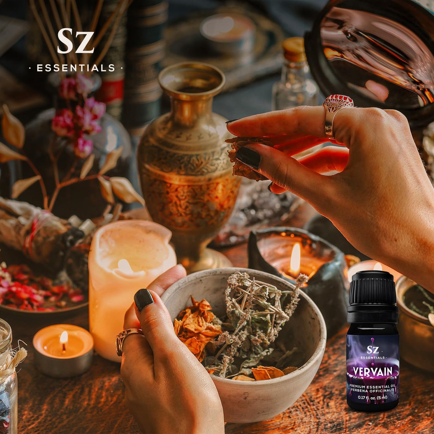 Sz Essentials Vervain Oil | Vegan, Spiritual Protection & Magick