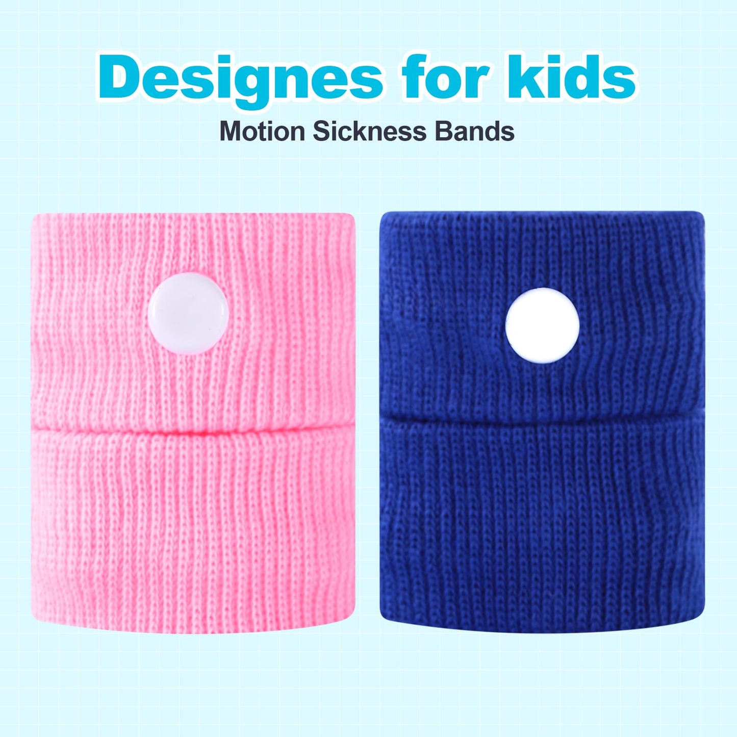 SZSTYYP Motion Sickness Bands for Kids – Travel Nausea Relief Wristbands