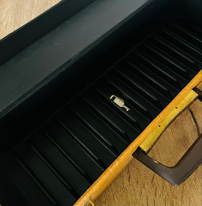 Retro Tan Audio Cassette Storage Case
