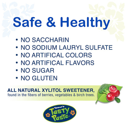 Tanner’s Tasty Paste Vanilla Bling - Anticavity Fluoride Kids Toothpaste, 4.2 oz