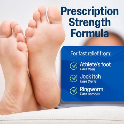 TARO Terbinafine 1% Cream – Fast Athlete’s Foot Relief, 5-Pack