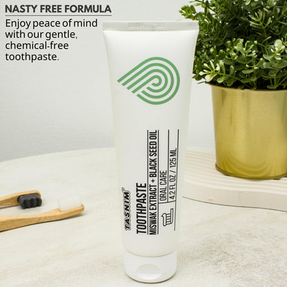 Tasnim Miswak Toothpaste 125ml - Fluoride Free Natural Oral Care