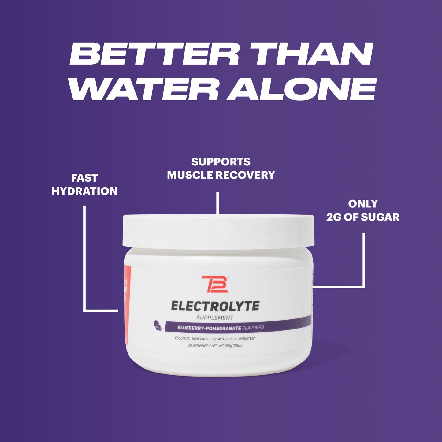 TB12 Electrolyte Powder Blueberry Pomegranate – Mineral-Rich Hydration