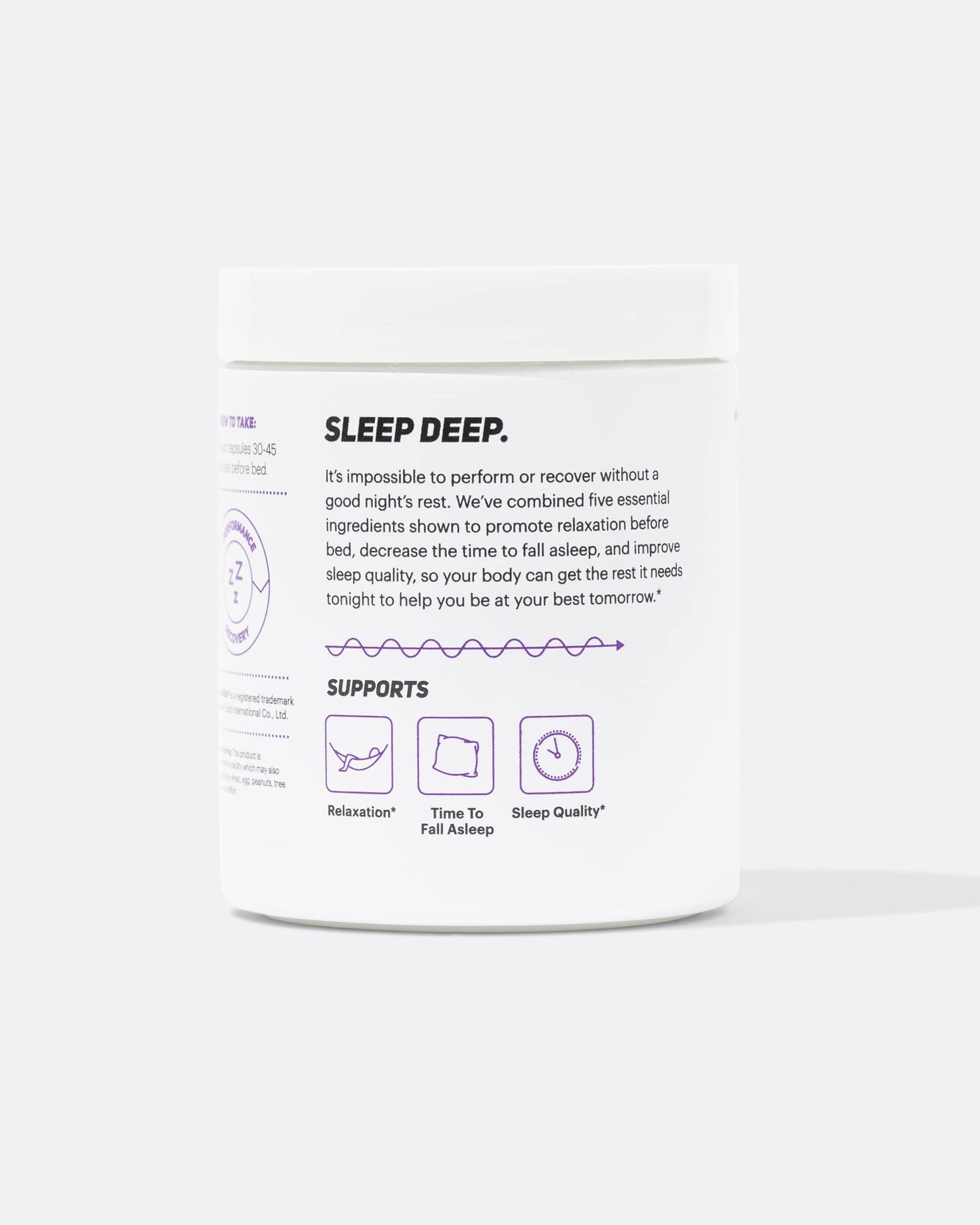 TB12 Sleep - Sleep Support with Magnesium, L-Theanine, Chamomile, GABA & Melatonin