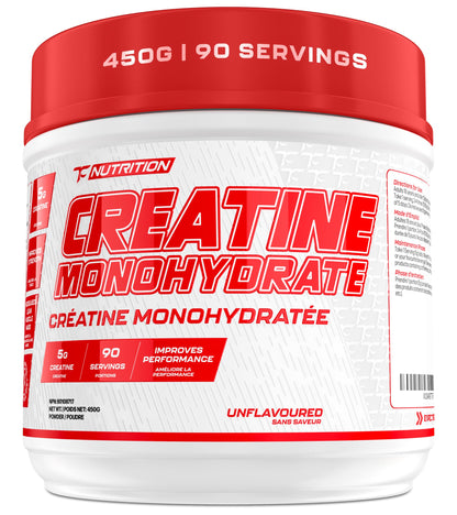 TC Nutrition Creatine Monohydrate Powder – 90 Servings (450g) 5g Per Serving