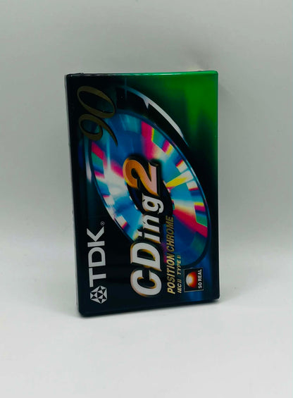 TDK CDing 2 90 Chrome Blank Audio Cassettes (NEW SEALED)