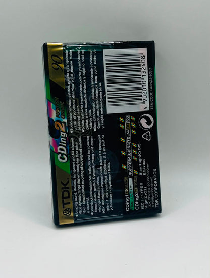 TDK CDing 2 90 Chrome Blank Audio Cassettes (NEW SEALED)