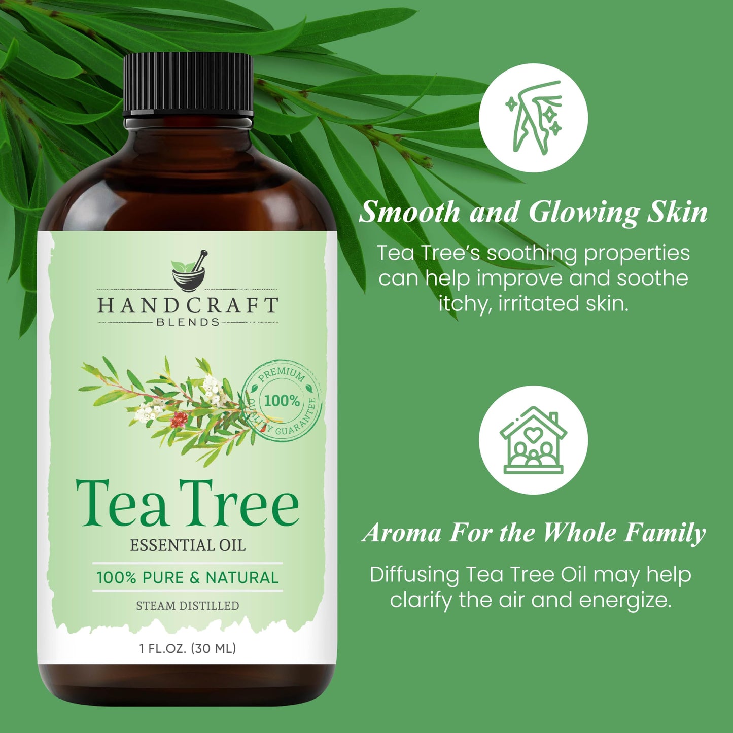 Handcraft Blends Tea Tree Essential Oil – 1 Fl Oz | 100% Pure & Natural