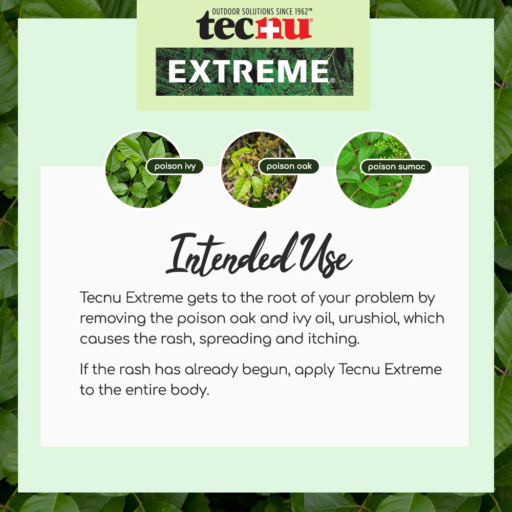 Tecnu Extreme Poison Ivy & Oak Scrub – Removes Urushiol Oils, 10 oz