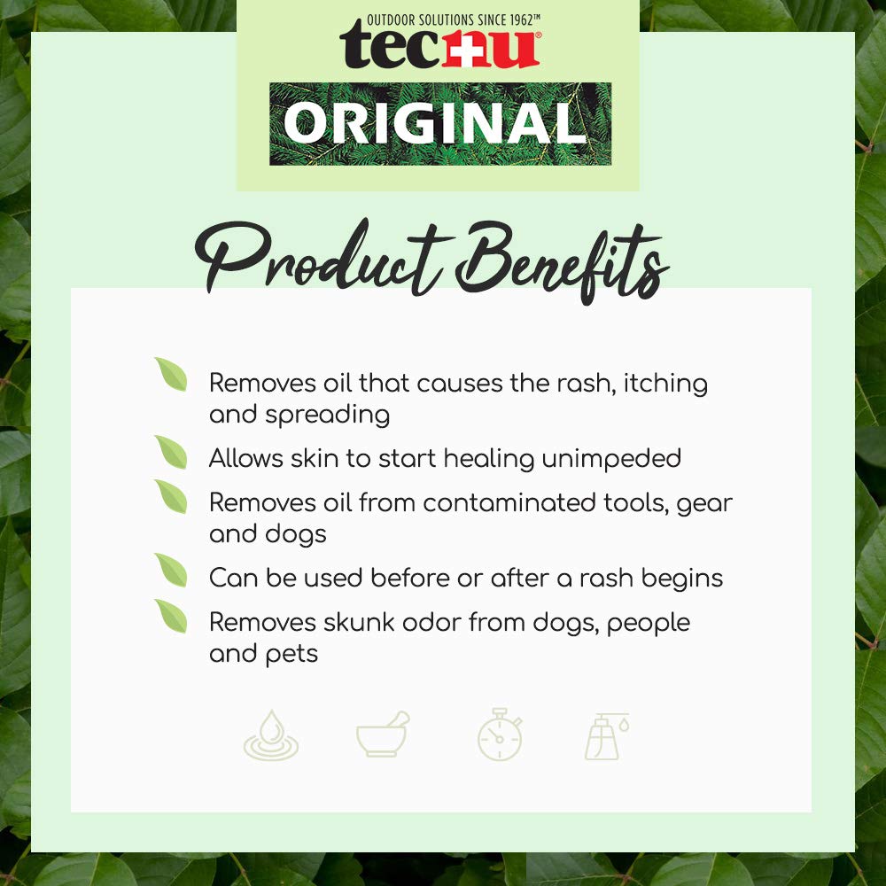 Tecnu Original Poison Oak & Ivy Outdoor Skin Cleanser – 32 Fl Oz | First Step in Poison Ivy Treatment