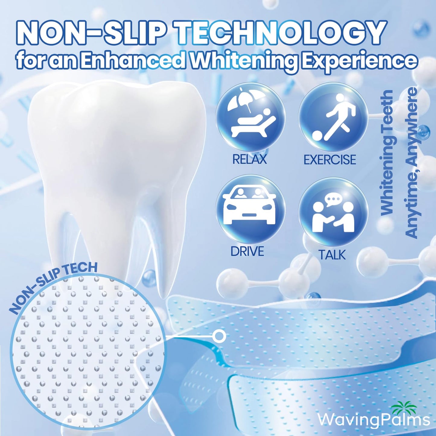 Professional Whitening Strips for Sensitive Teeth - Hydrogen Peroxide-Free Mint (42 Count)