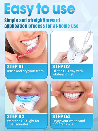 Teeth Whitening Kit with LED Light | 35% Carbamide Peroxide - Gentle on Sensitive Teeth