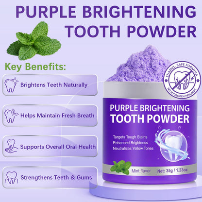 Teeth Whitening Powder & Booster – Enamel Safe, Sensitive Teeth, Fresh Breath (35g)