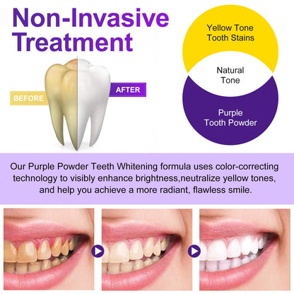 Teeth Whitening Powder – Removes Stains, No Sensitivity, Enamel-Safe Whitening