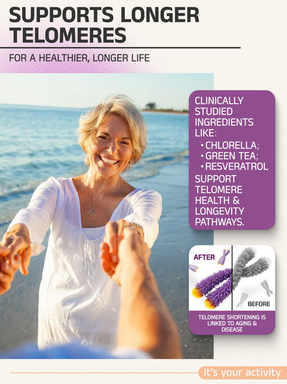 Telovite Daily Multivitamin for Men & Women – Telomere & Cellular Health
