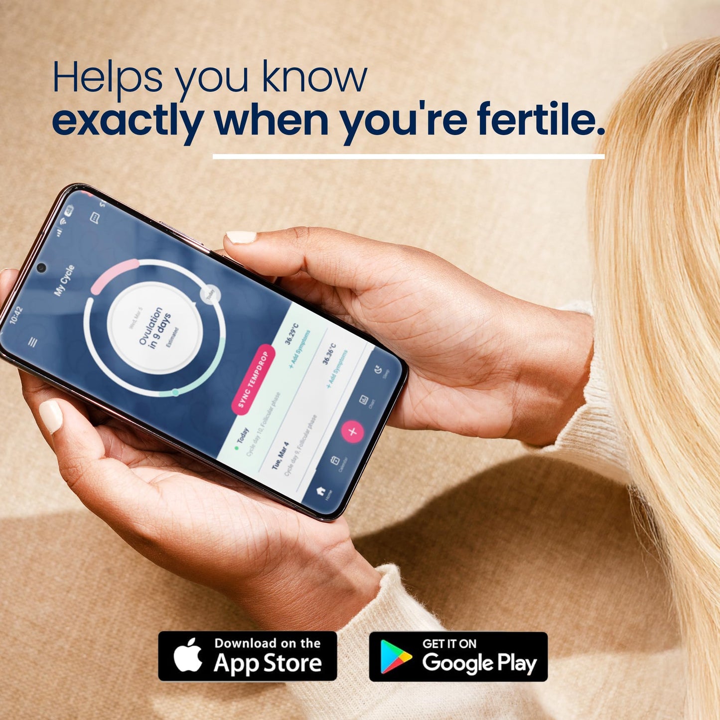Tempdrop Wearable Ovulation Tracker – Sleep BBT Monitor for Fertility & Cycles