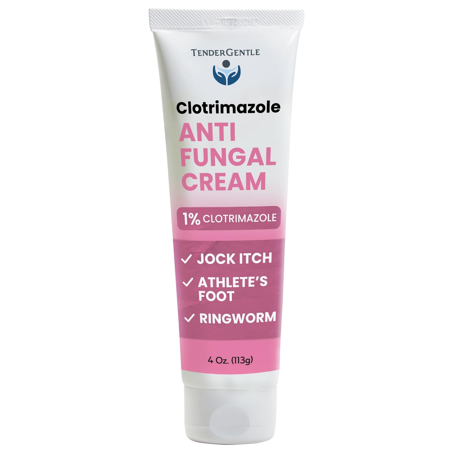 TenderGentle Clotrimazole Antifungal Cream for Skin – 4 oz (Jock Itch & Athlete’s Foot)