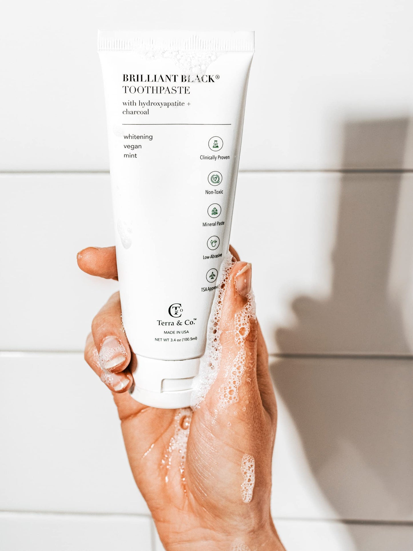 Terra & Co. Brilliant Black Teeth Whitening Kit – Vegan & Cruelty-Free