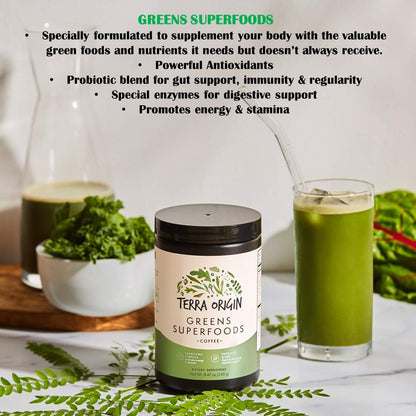 Terra Origin Greens Blend – Immune & Digestive Support, Organic & Non-GMO