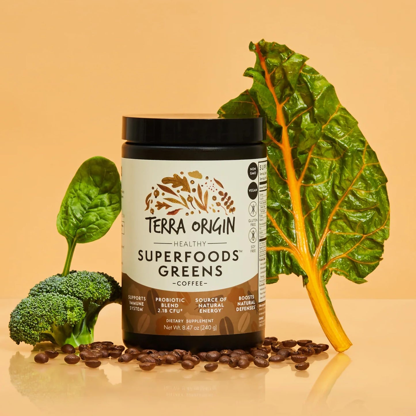 Terra Origin Greens Blend – Immune & Digestive Support, Organic & Non-GMO