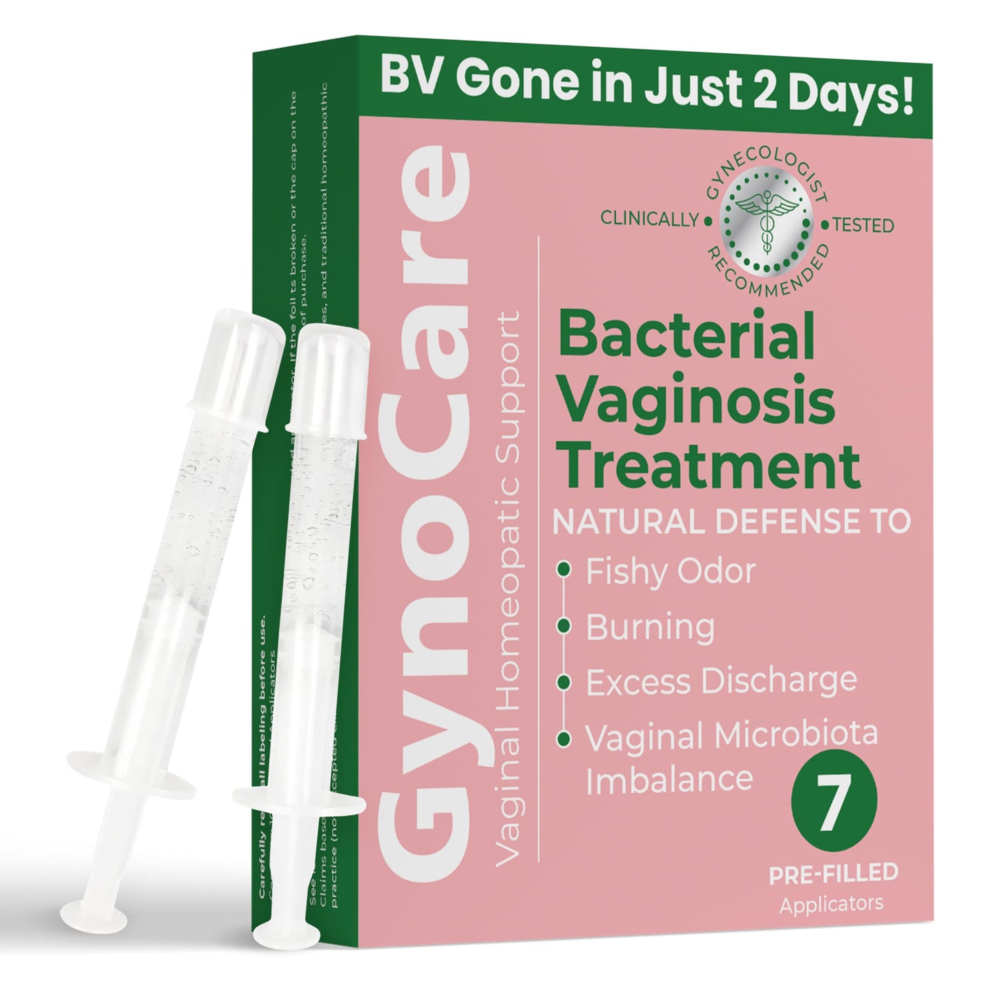 Bacterial Vaginosis Treatment for Women | Natural Homeopathic Pre-Filled Vaginal Applicators