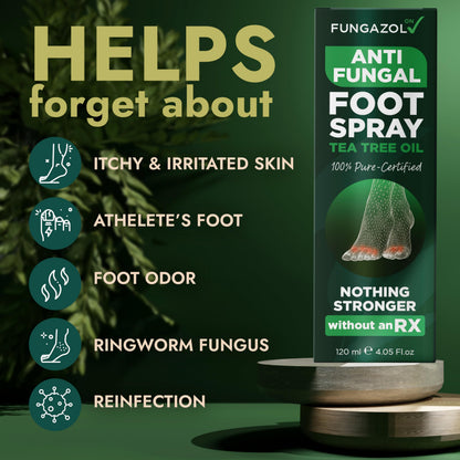 Terramed Just Think Comfort Foot Spray with Tea Tree Oil | Fast-Absorbing Antifungal Relief 120ml
