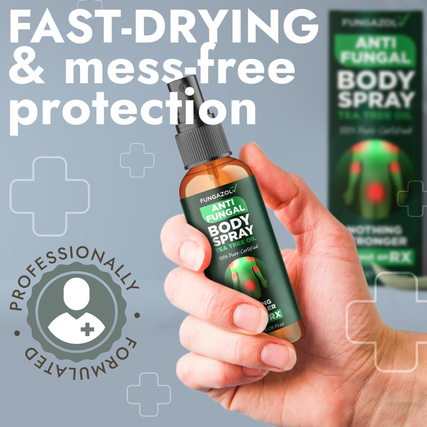Terramed Just Think Comfort Tea Tree Body Spray | Fast-Absorbing Antifungal (120ml)