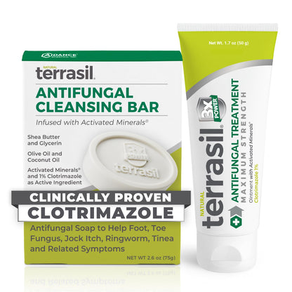 Terrasil Antifungal Cream + Soap Kit – Clinically-Proven 1% Clotrimazole