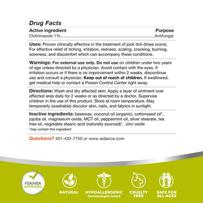 Terrasil Jock Itch Cream 1% Clotrimazole — Extra-Strength Fast Relief