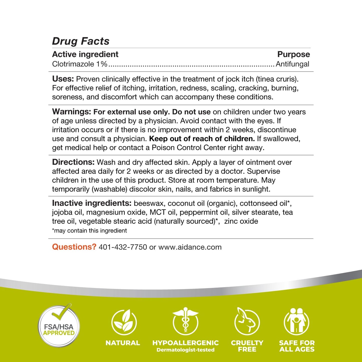 Terrasil Jock Itch Cream 1% Clotrimazole — Extra-Strength Fast Relief