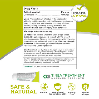 Terrasil Tinea Versicolor Treatment Cream + Tinea Soap Kit — Made in USA, 1% Clotrimazole