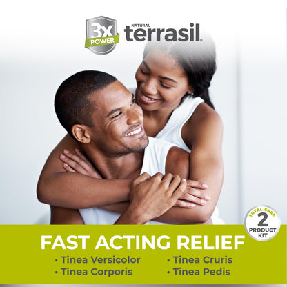 Terrasil Tinea Versicolor Treatment Cream + Soap Kit – Clotrimazole 1% Antifungal (1.7oz + 75g)