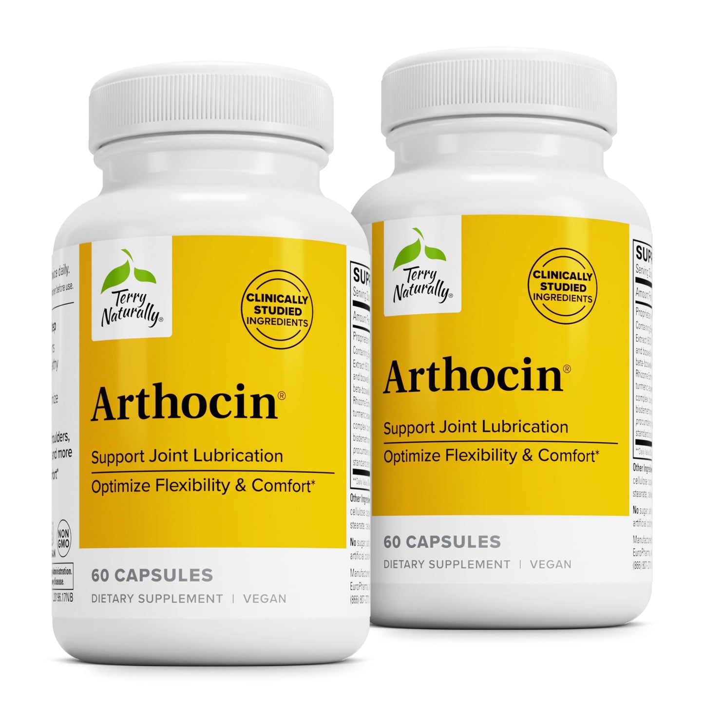 Arthocin Boswellia Serrata Capsules with Devil's Claw & Curcumin - Joint & Spine Support (60 Caps, Pack of 2)