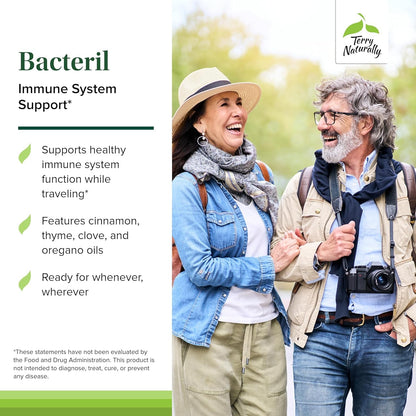 Terry Naturally Bacteril – Intestinal Support with Clove, Cinnamon, Thyme & Oregano (Pack of 2)