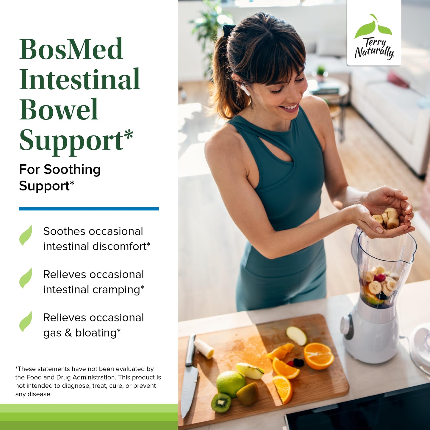 Terry Naturally BosMed Intestinal Bowel Support - Digestive & Gut Health - 60 Softgels