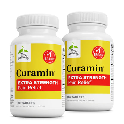 Terry Naturally Curamin Extra Strength – Curcumin & Boswellia for Circulation (120 Tabs x 2)