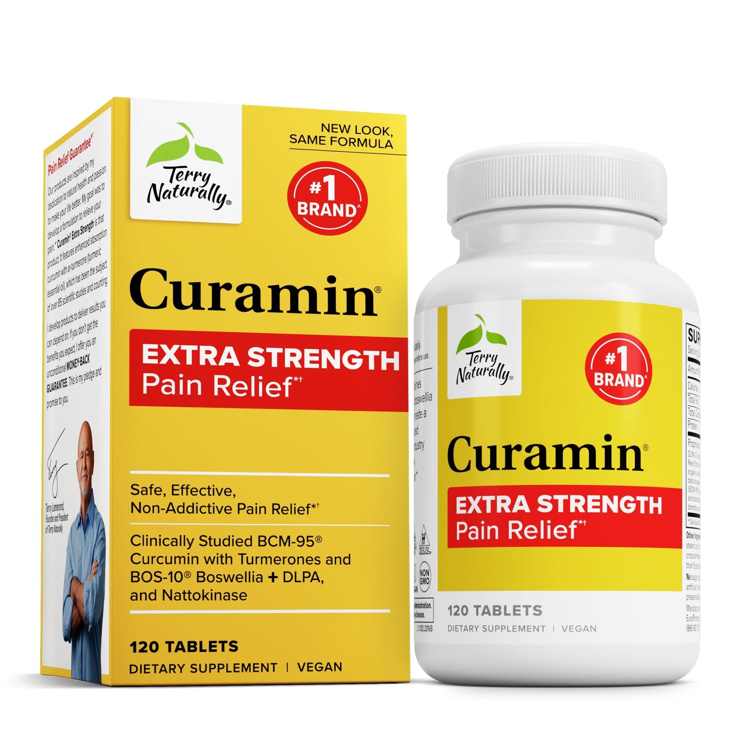 Terry Naturally Curamin Extra Strength – Curcumin & Boswellia for Joint, Muscle & Circulation Support | 120 Tablets